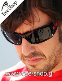  Fernando Alonso wearing sunglasses Oakley fuel cell 9096