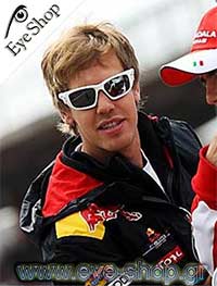  Sebastian-Vettel wearing sunglasses Oakley scalpel 9095