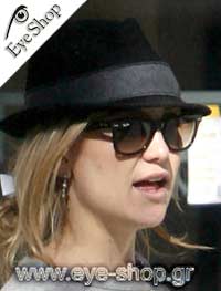  Kate-Hudson wearing sunglasses RayBan 2140 Wayfarer