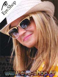  Patricia-Peristeris wearing sunglasses RayBan 3016 Clubmaster