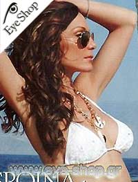  Despina-Vandi wearing sunglasses RayBan 3025 Aviator