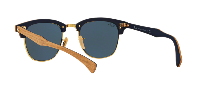 Rayban Clubmaster Wood 3016M 1180R5 woo 360 view