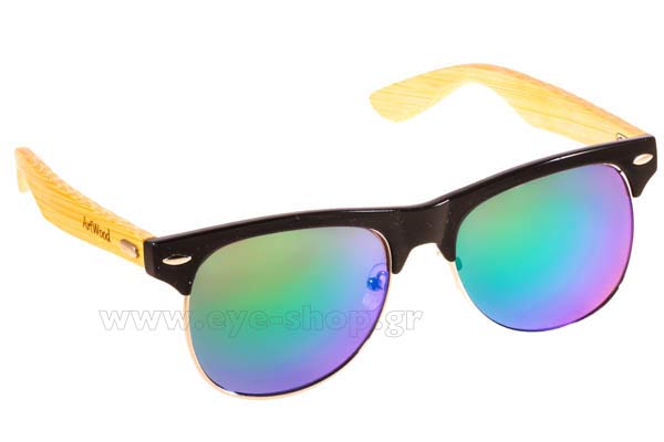 Sunglasses Artwood Milano Club Blk GreenMirror Cat3