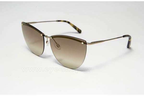 Sunglasses DBLANC TAN LINES RENDEZVOUS Polished Gold / Brown Flash Gradient