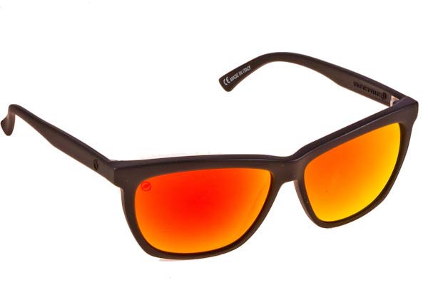 Sunglasses Electric WATTS Mat Blk - Melanin Red Mirror