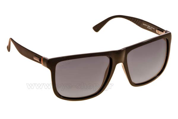 Sunglasses Gucci GG 1075S GVB  (HD)	BLK SHNMT (GREY SF)