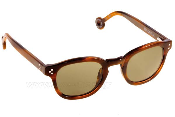 Sunglasses Hally and Son HS500 S43 Brown Stbrown Magnum