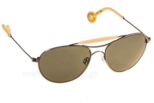 Sunglasses Hally and Son HS525 01 Brown Olive Magnum