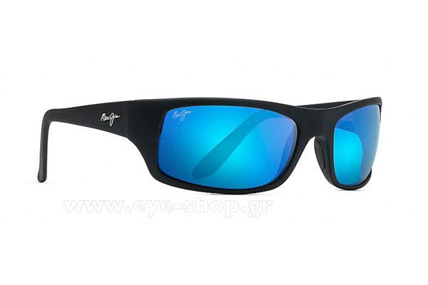 Sunglasses Maui Jim PEAHI B202-2M  - St Glasse Blue Hawaii mirror Polarized Plus2
