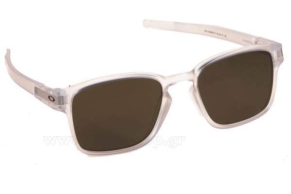 Sunglasses Oakley LATCH SQ 9353 07 Matt Clear Dark Grey