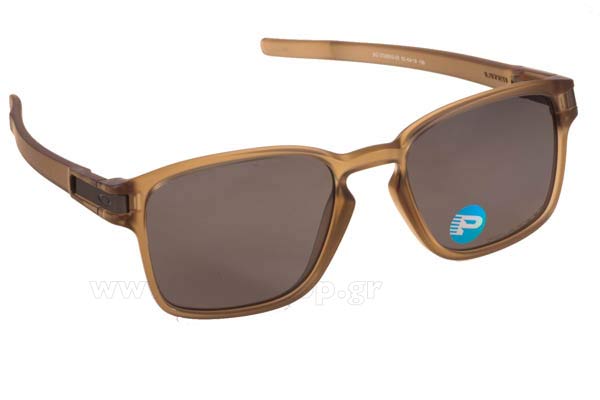 Sunglasses Oakley LATCH SQ 9353 05 Matte Sepia Grey Polarized