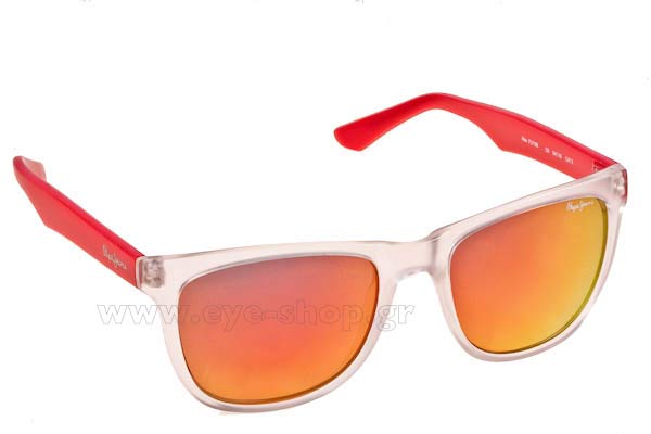 Sunglasses Pepe Jeans ALEX PJ7166 C6 Transparent - red - Red Mirror