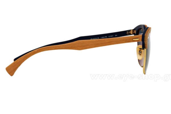 Rayban model Clubmaster Wood 3016M color 1180R5 wood