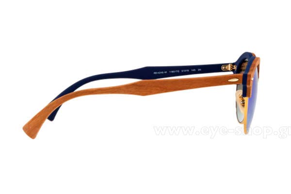 Rayban model Clubround 4246M Wood color 11807Q