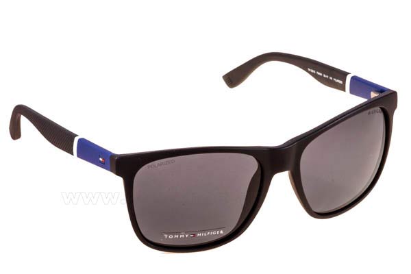 Sunglasses Tommy Hilfiger TH1281S FMA3H BKBLWHGRY Polarized