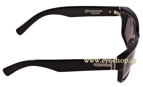 Von Zipper model Fulton VZSU78 color 02 9070 Black Gloss Grey poli Polarized