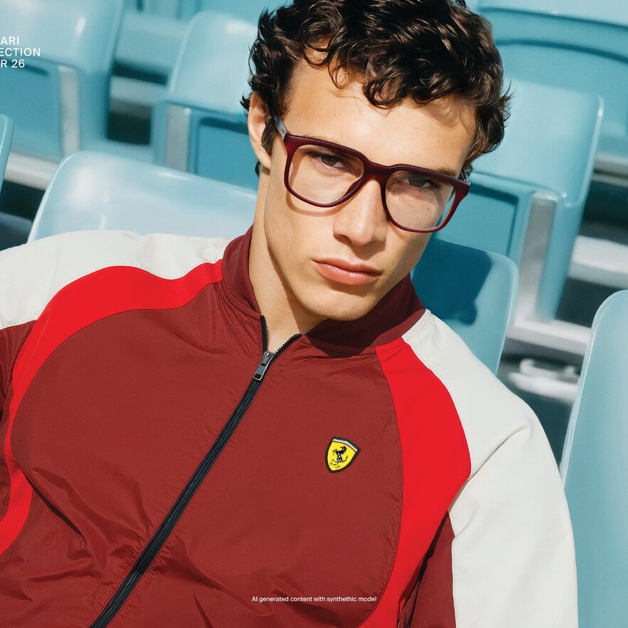 Scuderia Ferrari men's eyeglasses