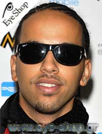  Aggro-Santos wearing sunglasses RayBan 4138