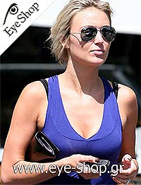 Alex Curran wearing Rayban Aviator  www.eye-shop.gr model 3025 Aviator color 112/17 A7112 Replacement lenses