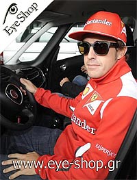  Fernando Alonso wearing sunglasses Oakley GARAGE ROCK 9175