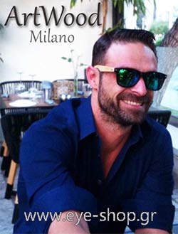  Giorgos Bavelis wearing sunglasses Artwood Milano Bambooline 2 MP200