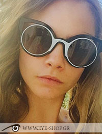  Cara-Delevigne wearing sunglasses Fendi FF 0137S