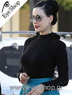  Dita-Von-Teesen wearing sunglasses Miu Miu 04LV