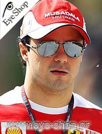  Felippe-Massa wearing sunglasses RayBan 8301