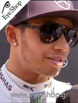  Lewis Hamilton wearing sunglasses Gucci GG 1065