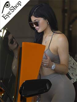  Kylie Jenner wearing sunglasses Valentino 4008