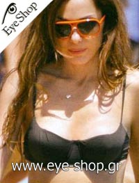  Despina-Vandi wearing sunglasses RayBan 4125 cats 5000