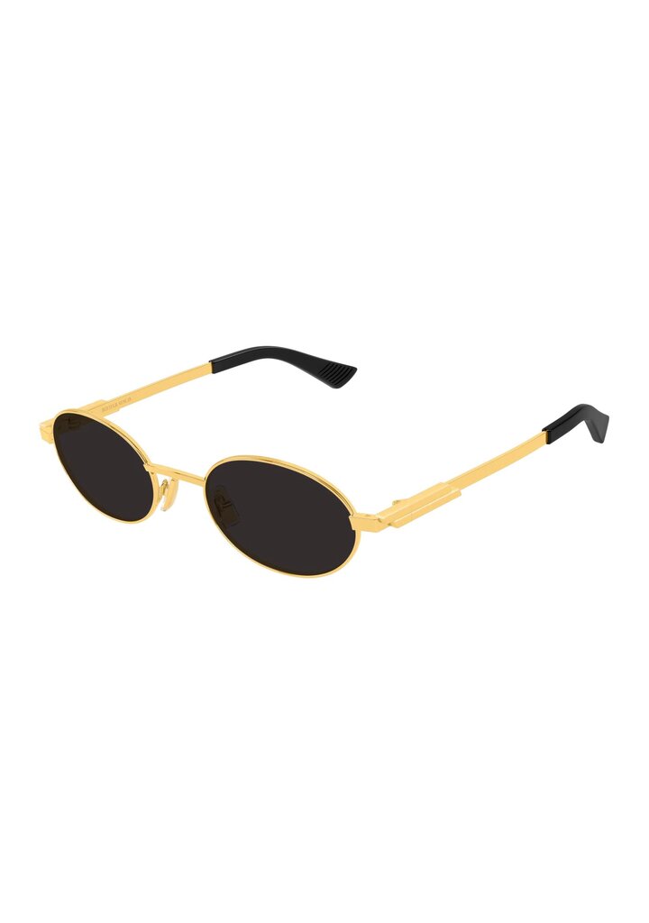 Bottega Veneta — χρυσά oval μεταλλικά γυαλιά ηλίου, Eye-Shop