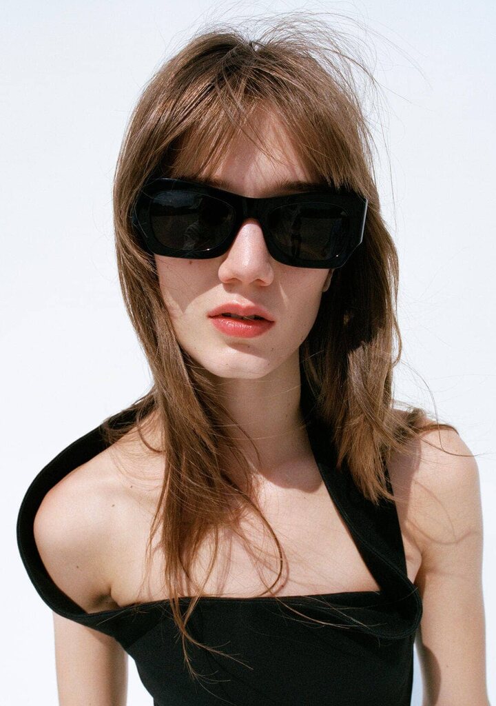 Celine — square sunglasses with acetate frame, new collection 2026