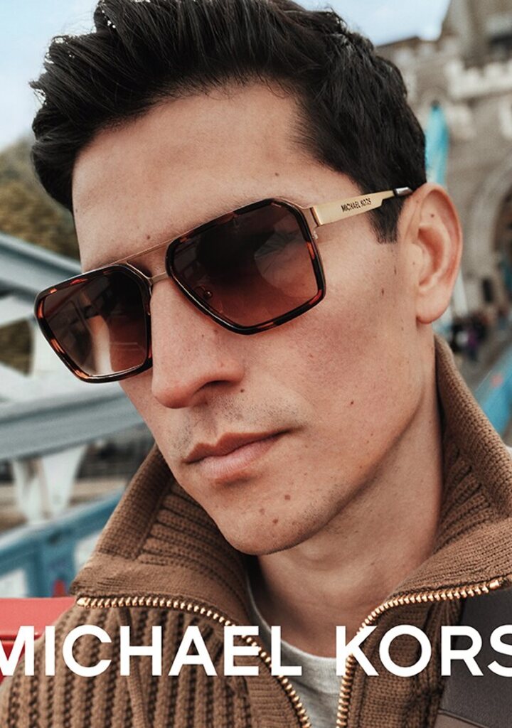 Michael Kors MK1188 — men's sunglasses with gold MK logo, 100% UV400 lenses, Eye-Shop