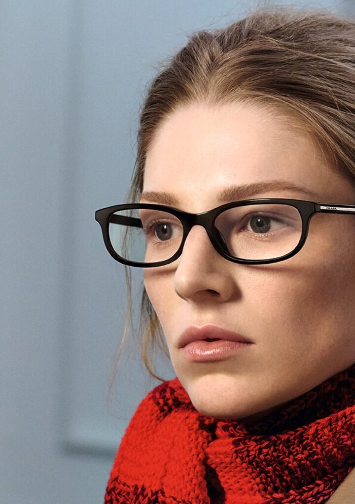 Prada PRD15VU — slim metal eyewear frame FW26, Eye-Shop