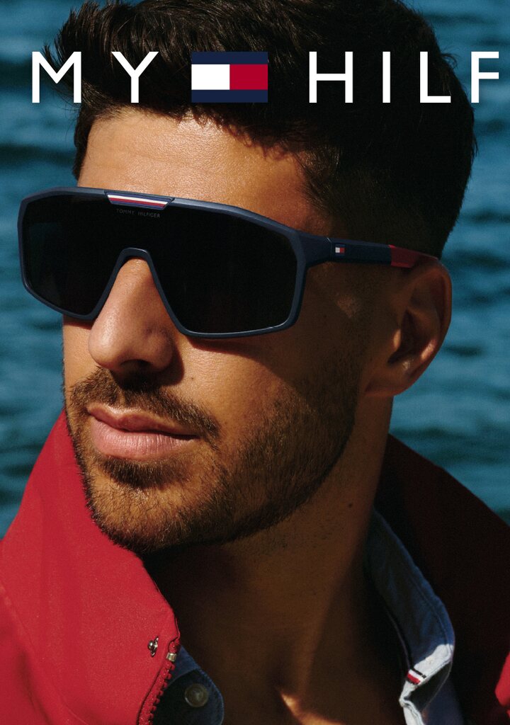 Tommy Hilfiger 2357S — shield sunglasses with 100% UV400 lenses, new collection 2026