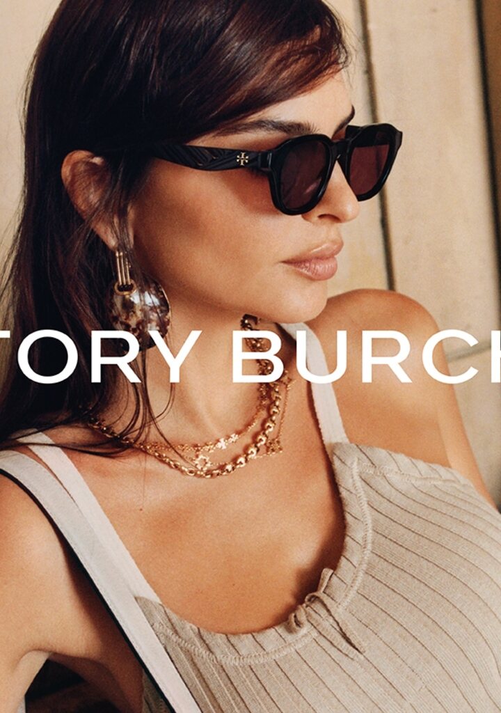 Tory Burch TY7235D — cat-eye sunglasses in premium acetate, 100% UV400 lenses, Eye-Shop