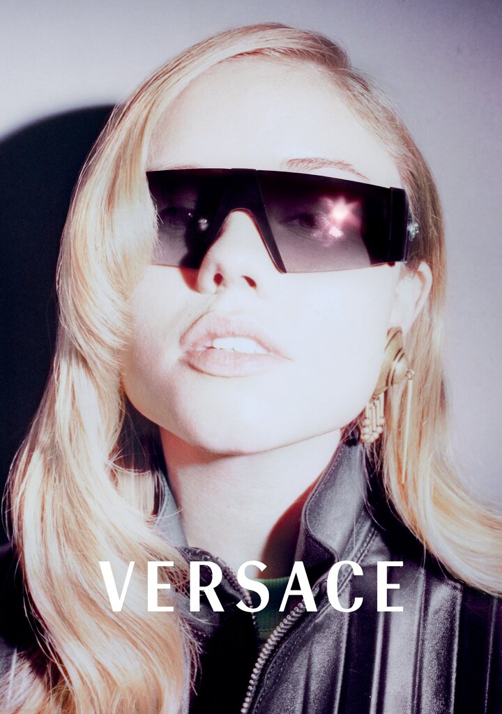 Versace FW26 — New Shield Sunglasses                                                                                                                                                                                                                       — VERSACE
