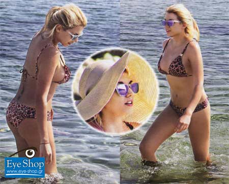 Konstantina Spyropoyloy wearing Oakley Frogskins                                                                                                                                                                                                           — OAKLEY