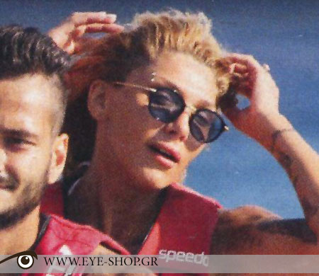Angela Eliades wearing Massada sunglasses at Myconos                                                                                                                                                                                                       — MASSADA