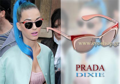 Katy Perry wearin g Prada Dixie sunglasses                                                                                                                                                                                                                 — PRADA