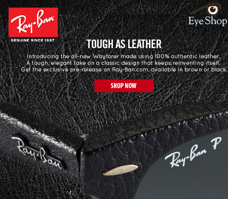 Rayban Wayfarer Leather                                                                                                                                                                                                                                    — RAYBAN