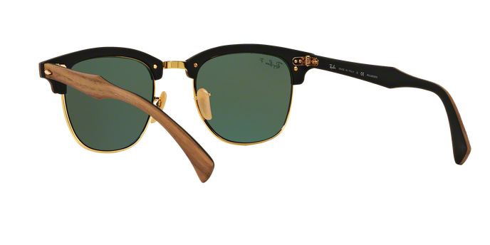 Rayban Clubmaster Wood 3016M 118158 pol 360 view
