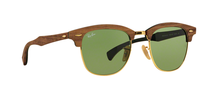 Rayban Clubmaster Wood 3016M 11824E 360 view