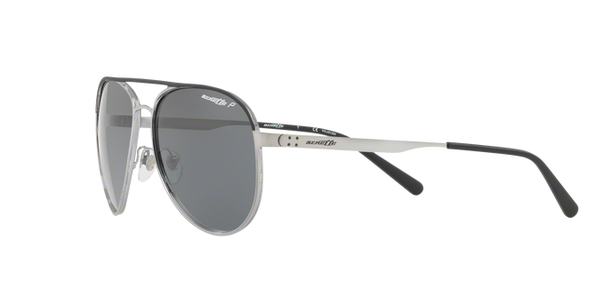 Arnette Arnette AN 3071 679/81 Dweet Silver Gunmetal Black Grey Lens Mens Sunglasses . 