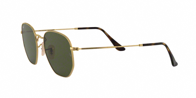 Rayban 3548N 001/58 Hex 360 view