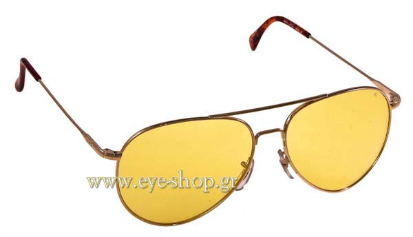 Sunglasses American Optical GENERAL Gold Yellow - Night Drive Lenses
