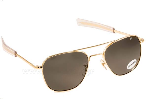 Sunglasses American Optical ORIGINAL PILOT Gold Grey Crystal Polarized U.S.A.