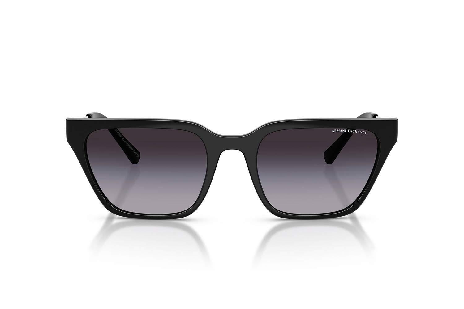 Armani Exchange Women\'s Black Oversized Cat-Eye Sunglasses ARMANI EXCHANGE 4130SU 81588G 56 | SUNGLASSES Women 2026 EyeShop main image 2