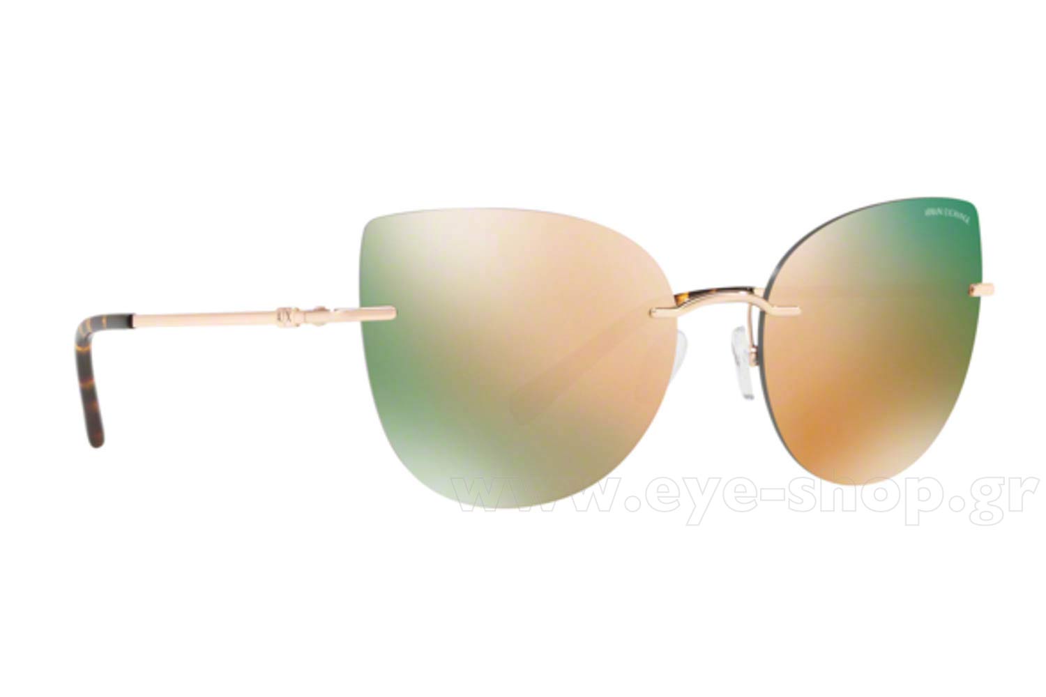 Armani Exchange discontinued gold sunglasses ARMANI EXCHANGE 4082S 803719 52 | SUNGLASSES Unisex EyeShop main image 2